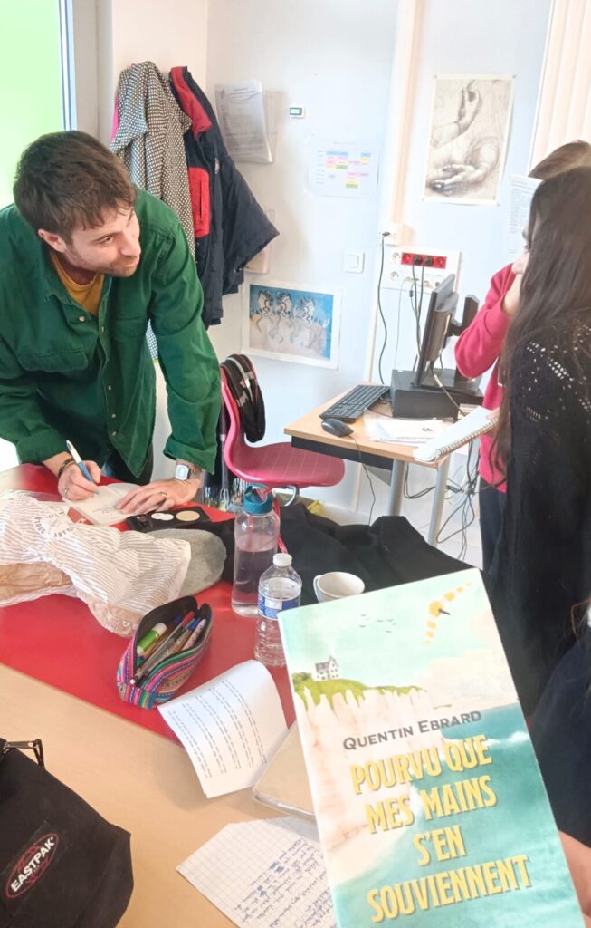 Atelier écriture et nouvelles quentin ebrard CNL adage contactez l'auteur
